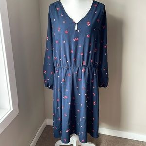 Joe Fresh floral long sleeve dress